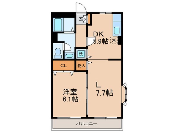 エ－デルハイム成城の物件間取画像